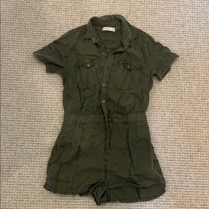 Abercrombie & Fitch Military Green Jumpsuit/romper